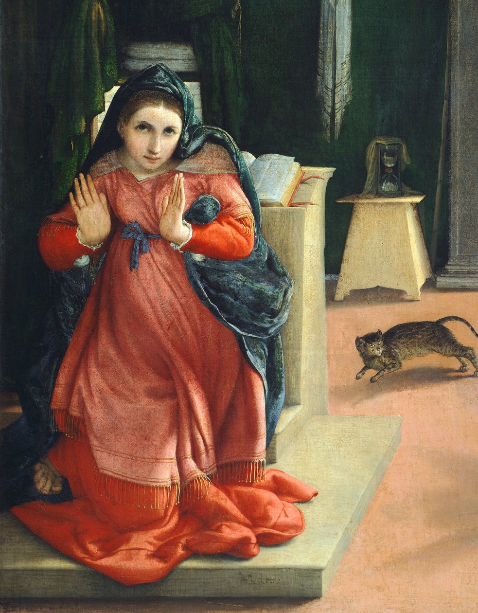The Recanati Annunciation, noin 1532, kirjoittanut Lorenzo Lotto (1480 ca-1556), öljy kankaalle tekijältä Lorenzo Lotto