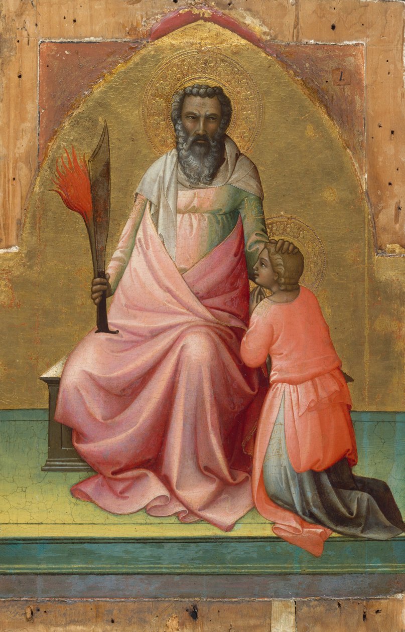 Abraham, n.1408-10 (tempera puulle, kultamaalattu). tekijältä Lorenzo Monaco