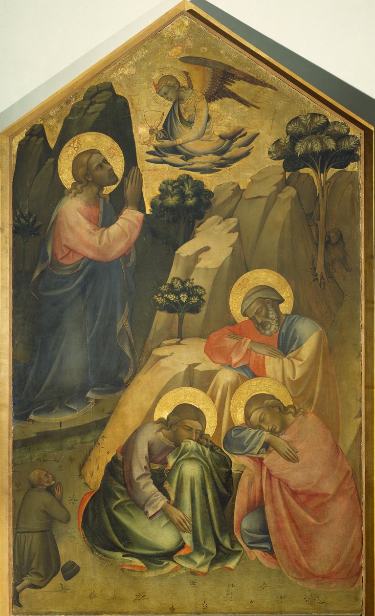 Agony in garden, kirjoittanut Lorenzo Monaco (noin 1370-1425) tekijältä Lorenzo Monaco