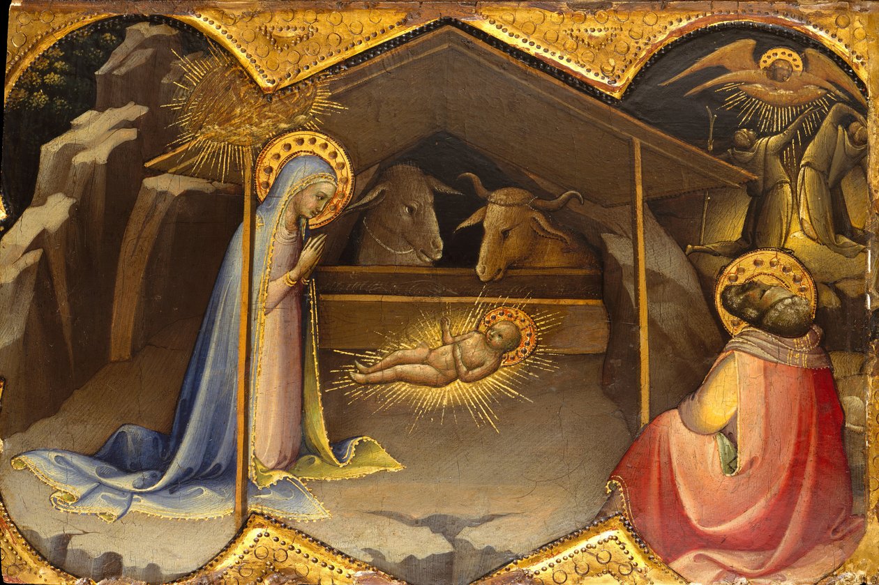 Syntymä, n. 1406-10. tekijältä Lorenzo Monaco