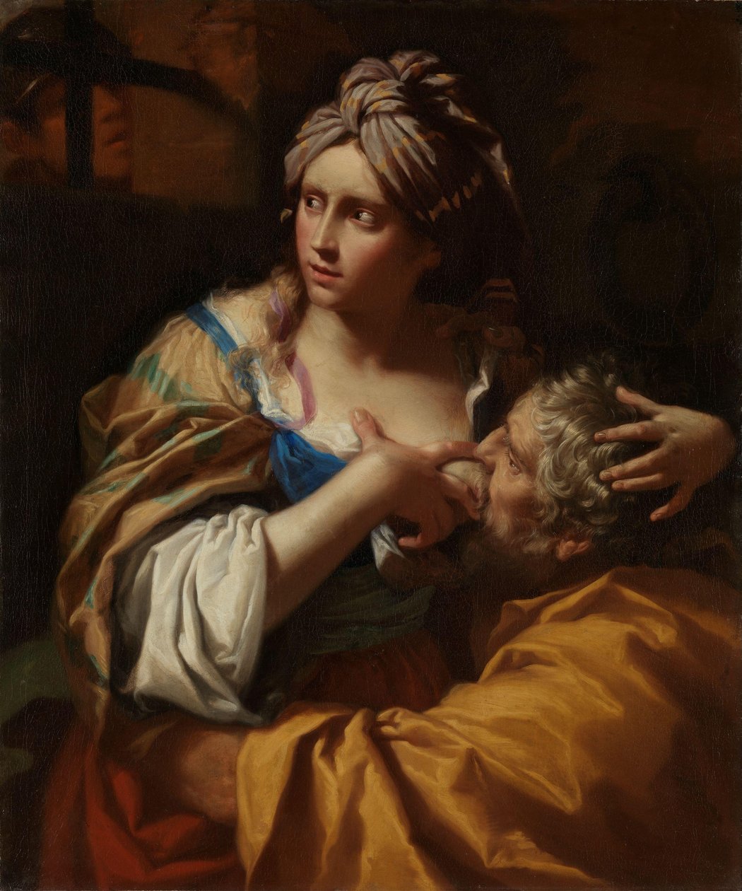 Roman Charity, n. 1670 (öljy kankaalle) tekijältä Lorenzo Pasinelli