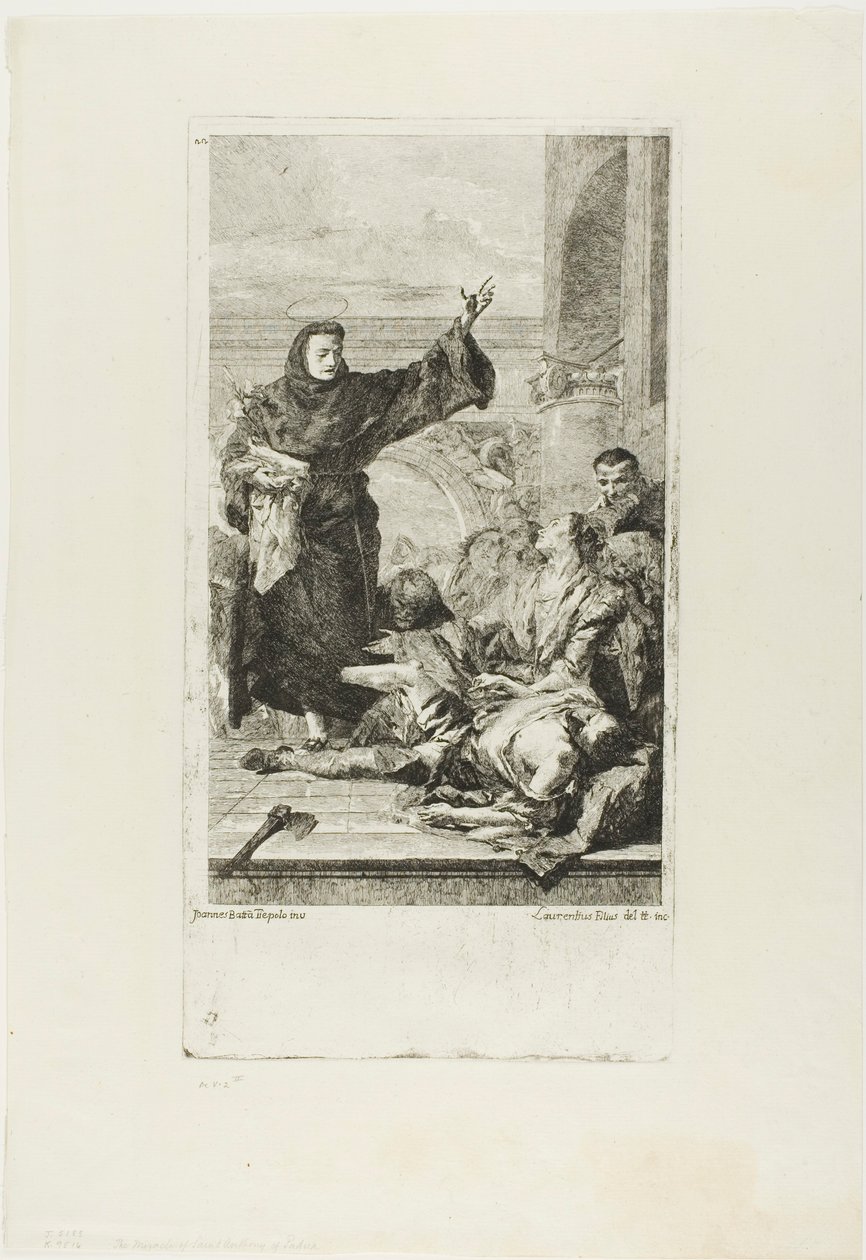 Pyhän Antoniuksen Padovalaisen ihme tekijältä Lorenzo Tiepolo