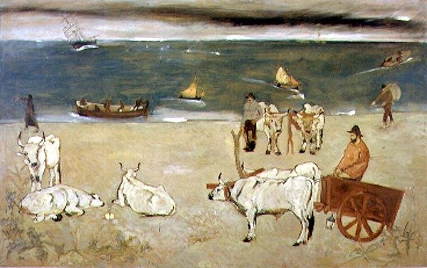 Georgica (öljy paneelissa) tekijältä Lorenzo Viani
