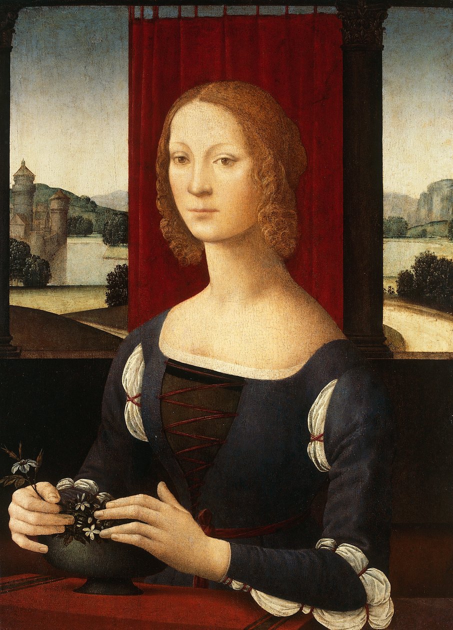 Caterina Sforza Riarion muotokuva (Milano tekijältä Lorenzo di Credi