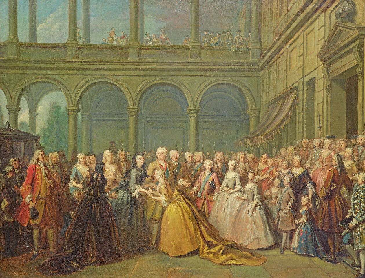 Kokous Neuhausissa Böömissä, 24. toukokuuta 1737 tekijältä Louis de Silvestre