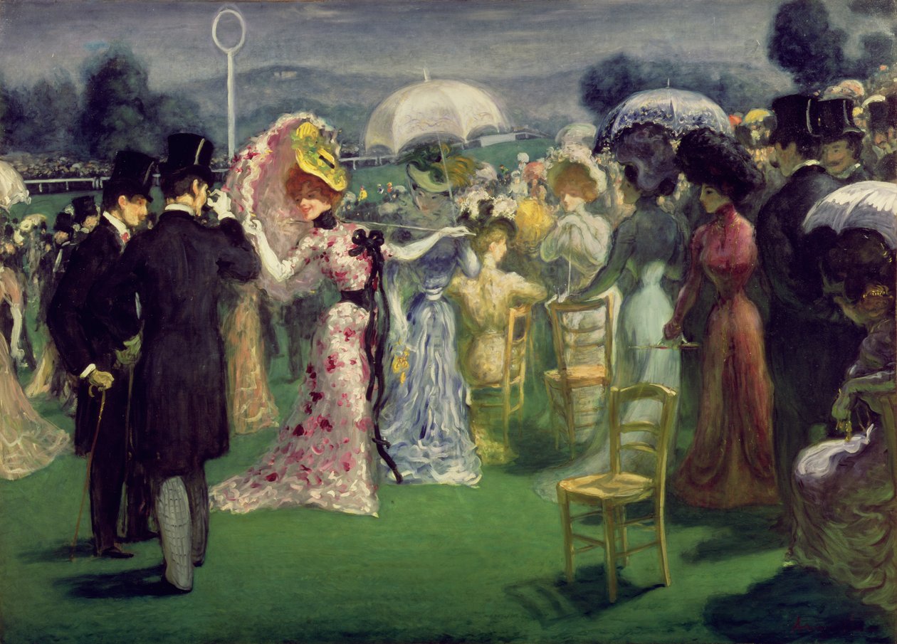 Kilpailuissa, n. 1895 tekijältä Louis Anquetin