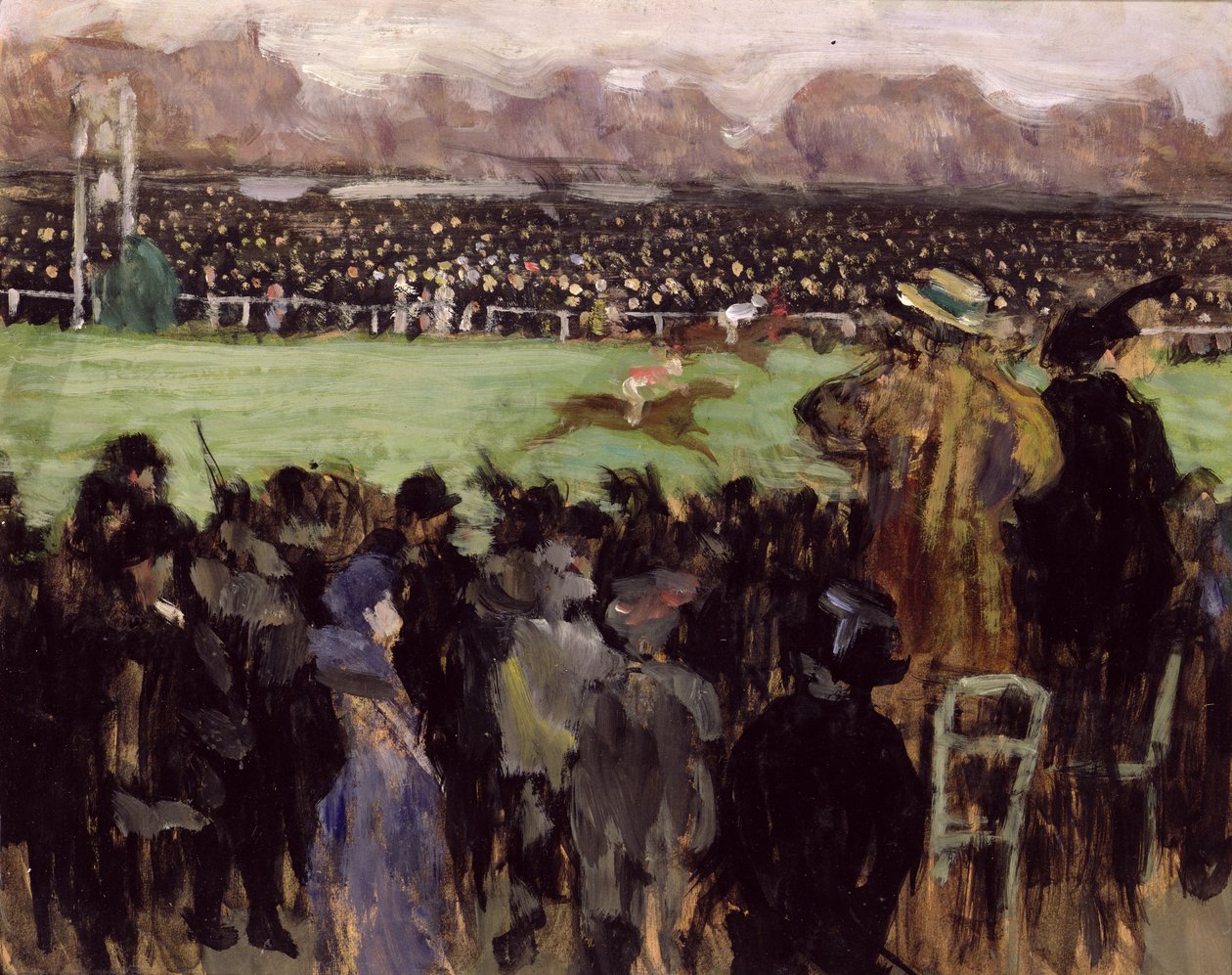 Racing at Auteuil (öljy paperille) tekijältä Louis Anquetin