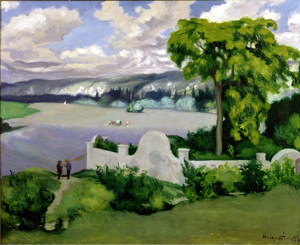 Seine-joki lähellä La Roche Guyonia, 1893 tekijältä Louis Anquetin