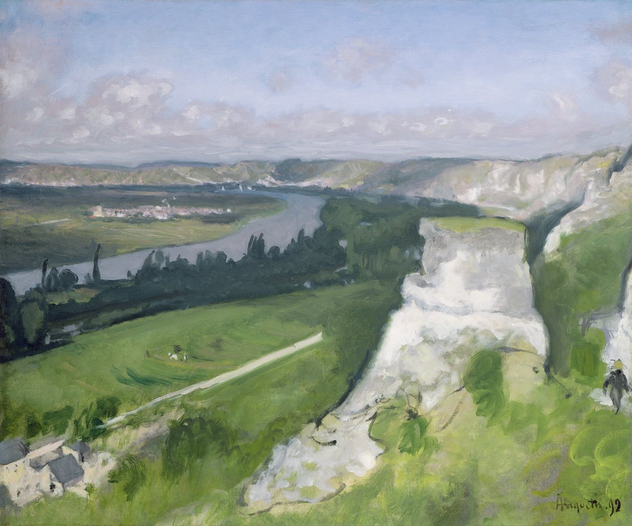Seine lähellä Rouenia, 1892 tekijältä Louis Anquetin