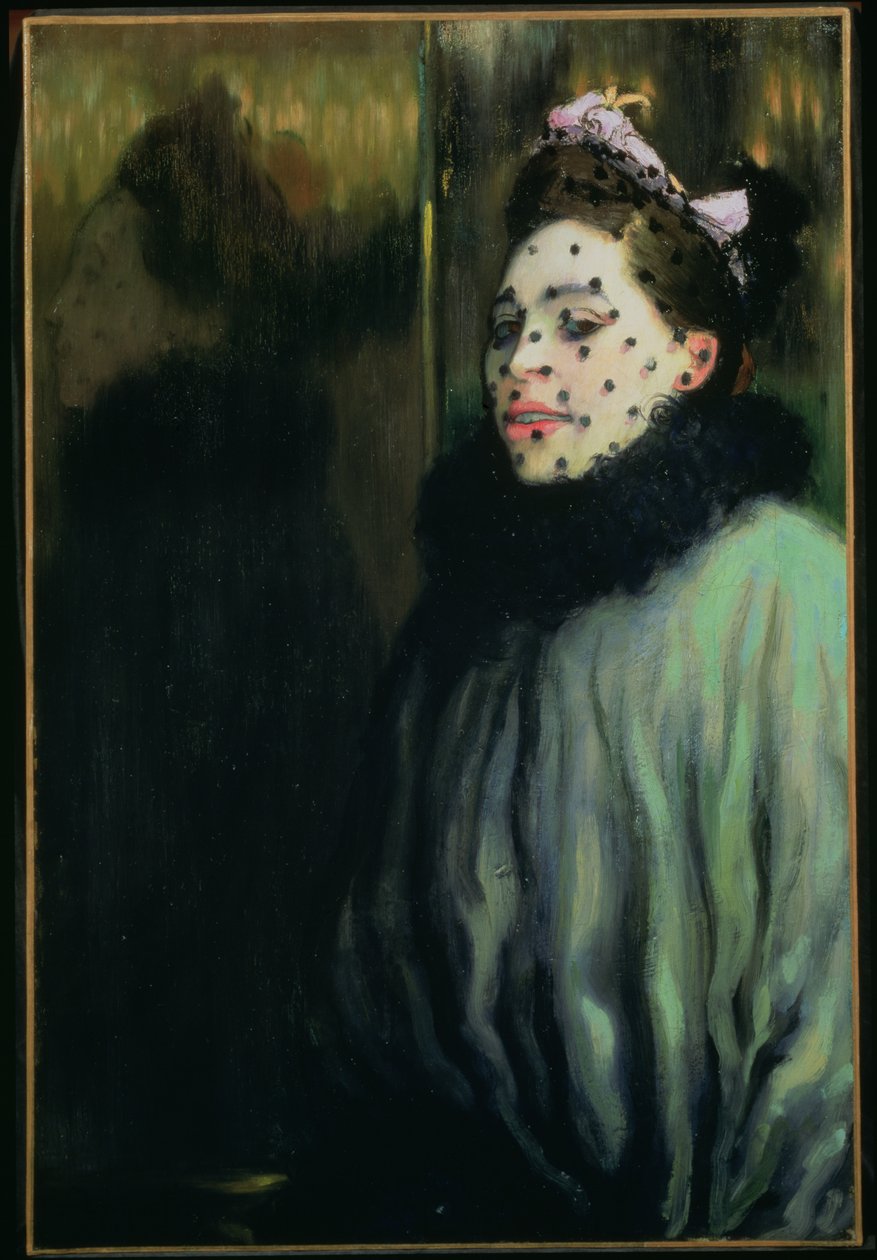 Nainen hunnussa, 1891 tekijältä Louis Anquetin