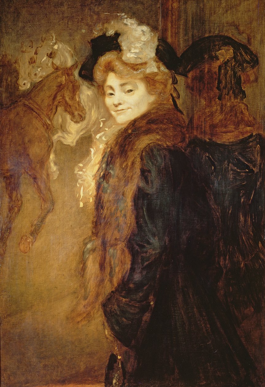 Nainen kadulla, 1890 tekijältä Louis Anquetin