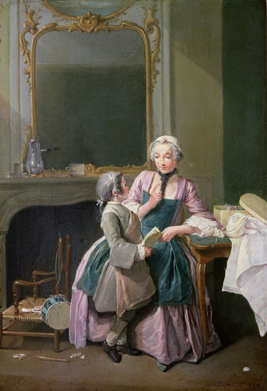 Lukutunti, 1740 tekijältä Louis Aubert