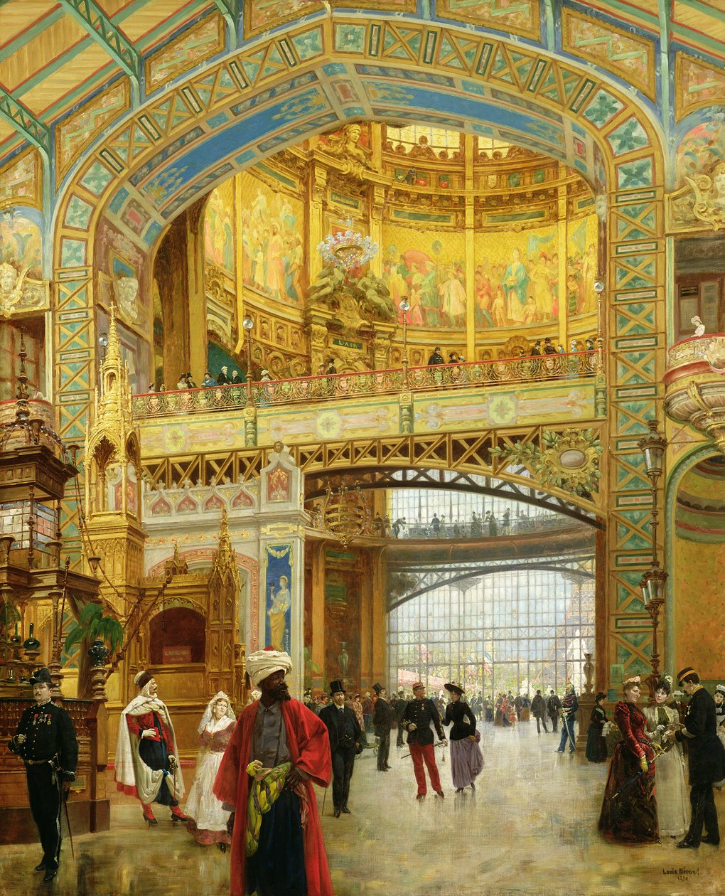Vuoden 1889 yleisnäyttelyn keskuskupoli tekijältä Louis Beroud