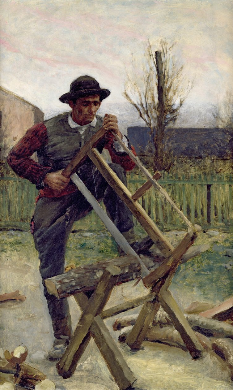 Aragonialainen puunhakkaaja, 1876 tekijältä Louis Capdevielle
