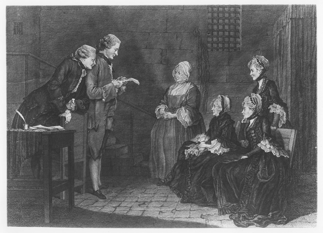Onneton Calas-perhe, kaiverrus Delafosse, 1765 tekijältä Louis Carrogis dit Carmontelle