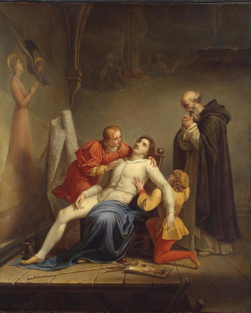 Masaccion kuolema, noin 1817 tekijältä Louis Charles Auguste Couder