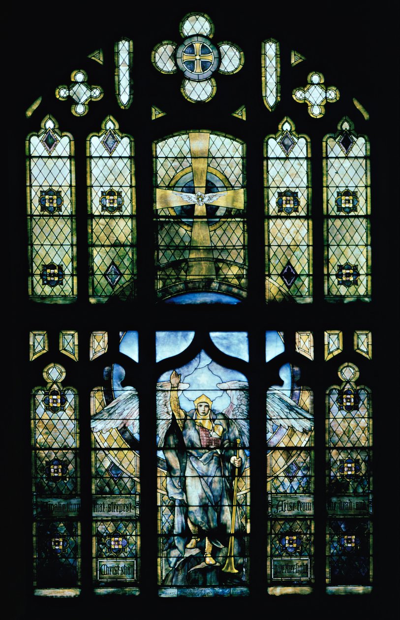 Ylösnousemuksen enkeli tekijältä Louis Comfort Tiffany