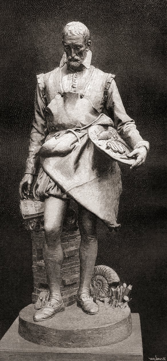 Bernard Palissy, The Century Magazine, julkaistiin 1887 tekijältä Louis Ernest Barrias