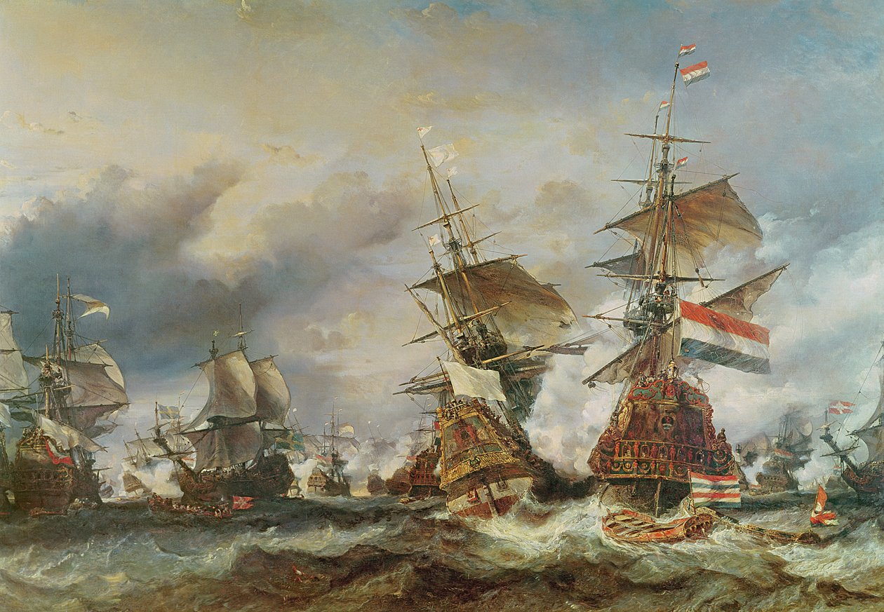 Texelin taistelu 29. kesäkuuta 1694 tekijältä Eugene Isabey