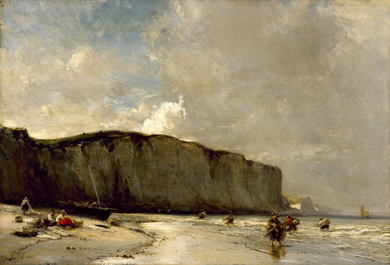 Näkymä Normanin rannikolla, 1852 tekijältä Eugene Isabey