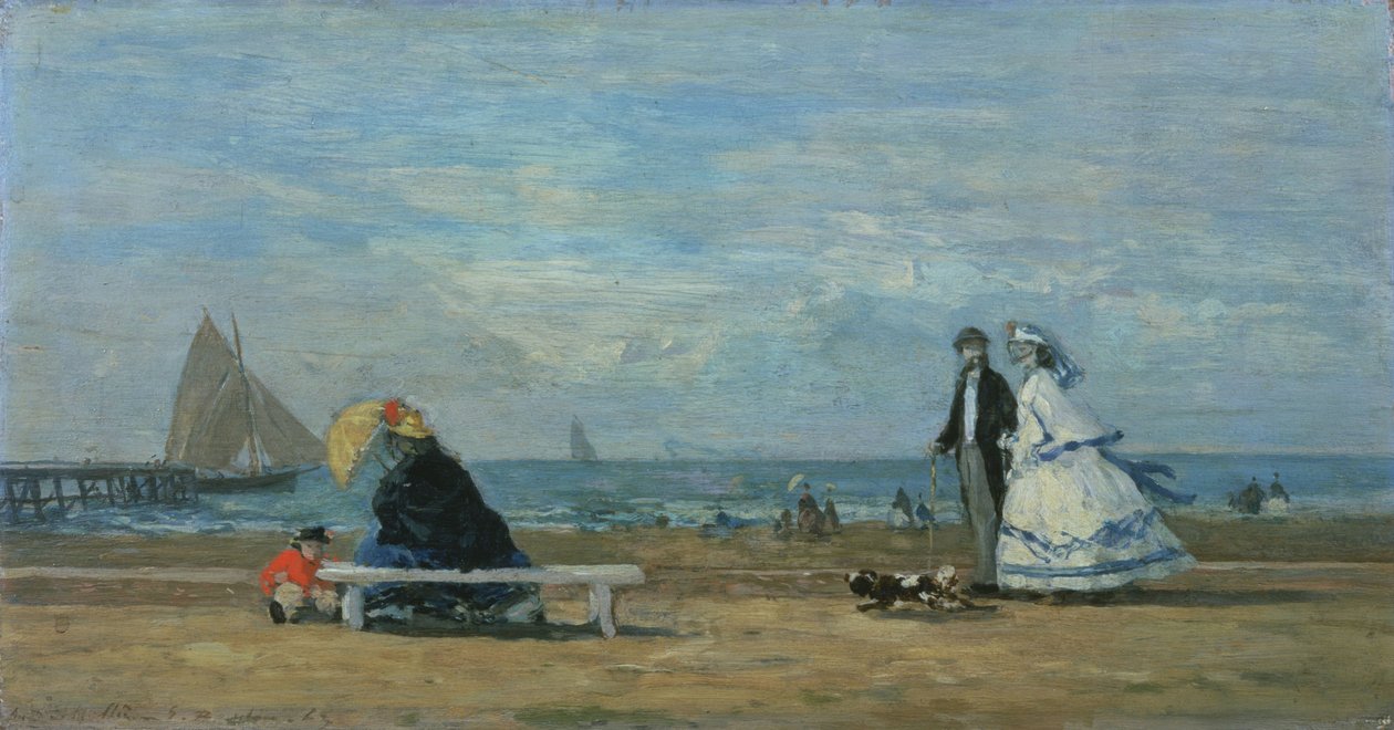 Ranta Trouvillessä tekijältä Eugene Louis Boudin