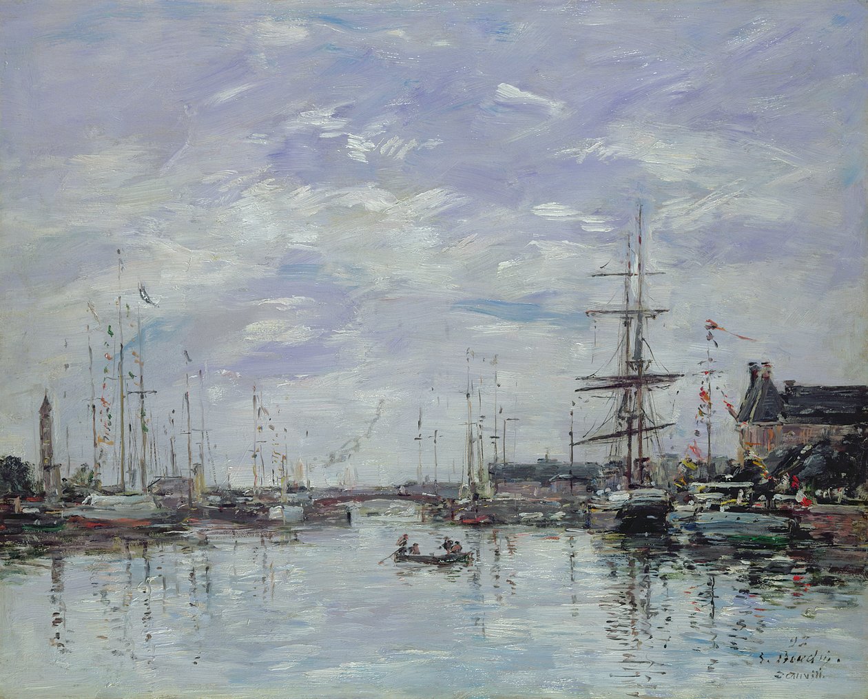 Deauville, Dock, 1892 (paneeli) tekijältä Eugene Louis Boudin