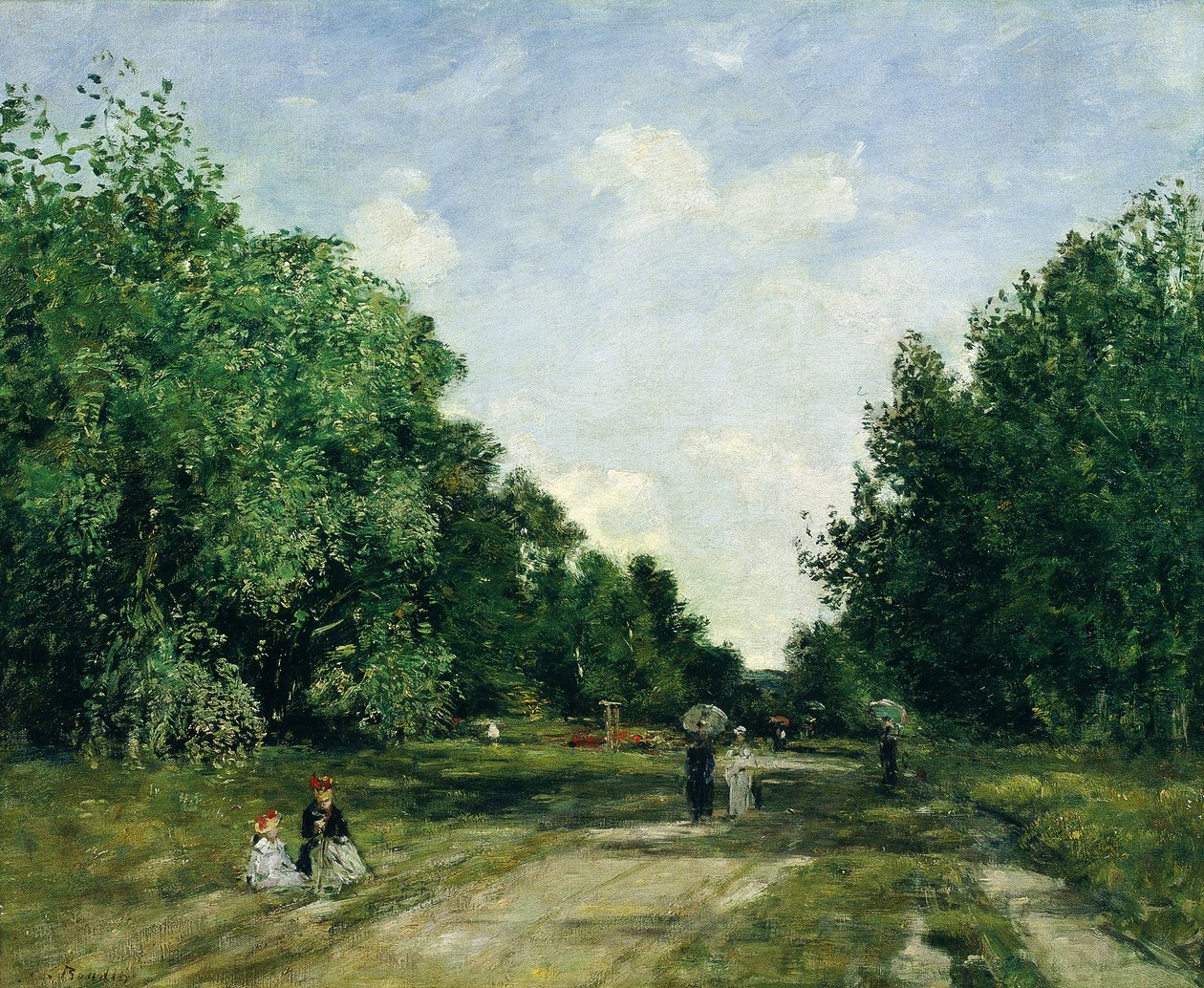 Cordier Park Trouvillessa tekijältä Eugene Louis Boudin
