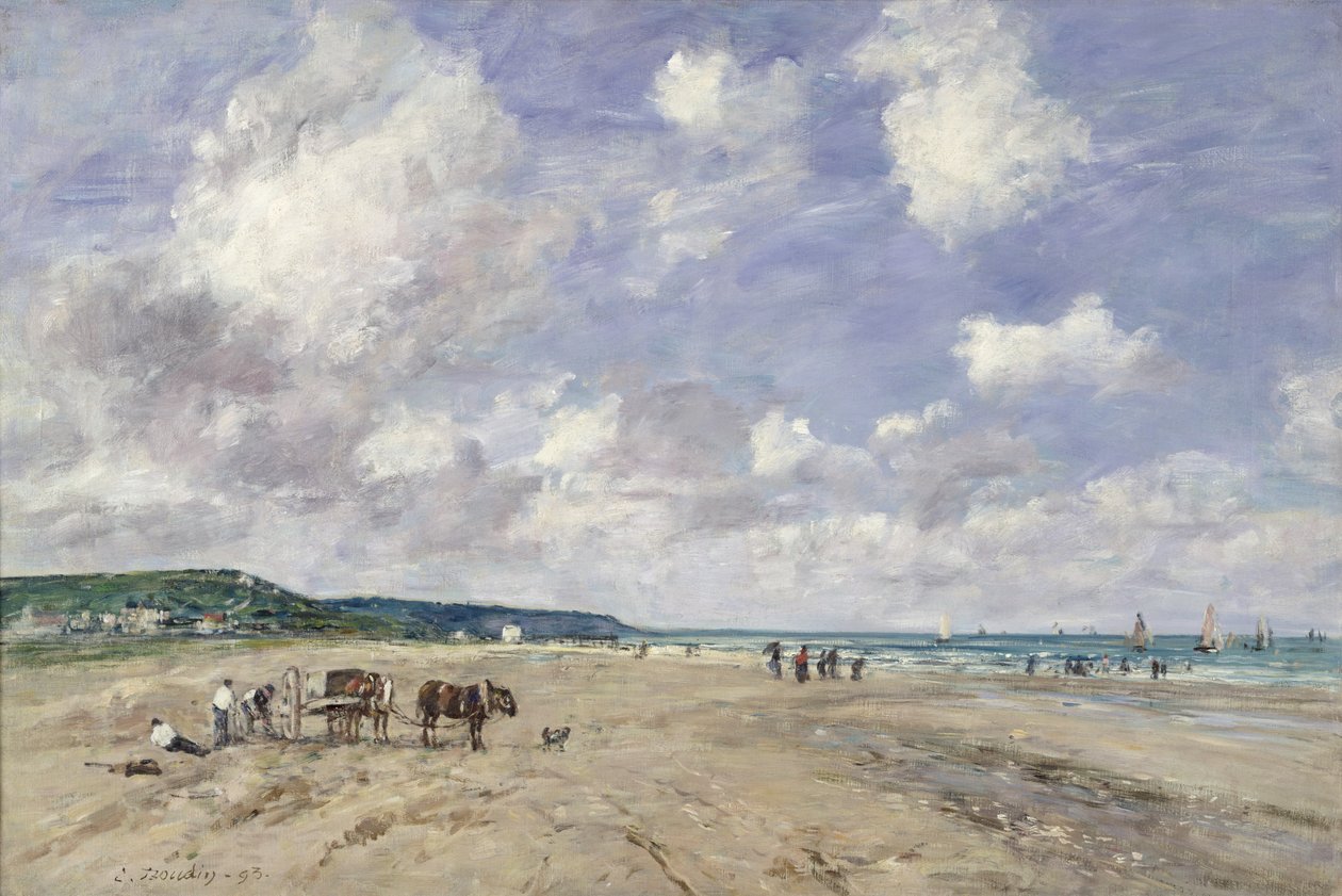 Tourgevillen ranta, 1893 tekijältä Eugene Louis Boudin