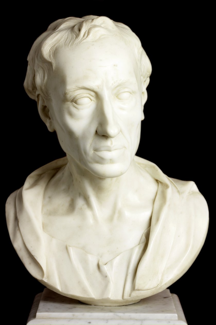 Alexander Popen rintakuva, 1741 (marmori) tekijältä Louis Francois Roubillac