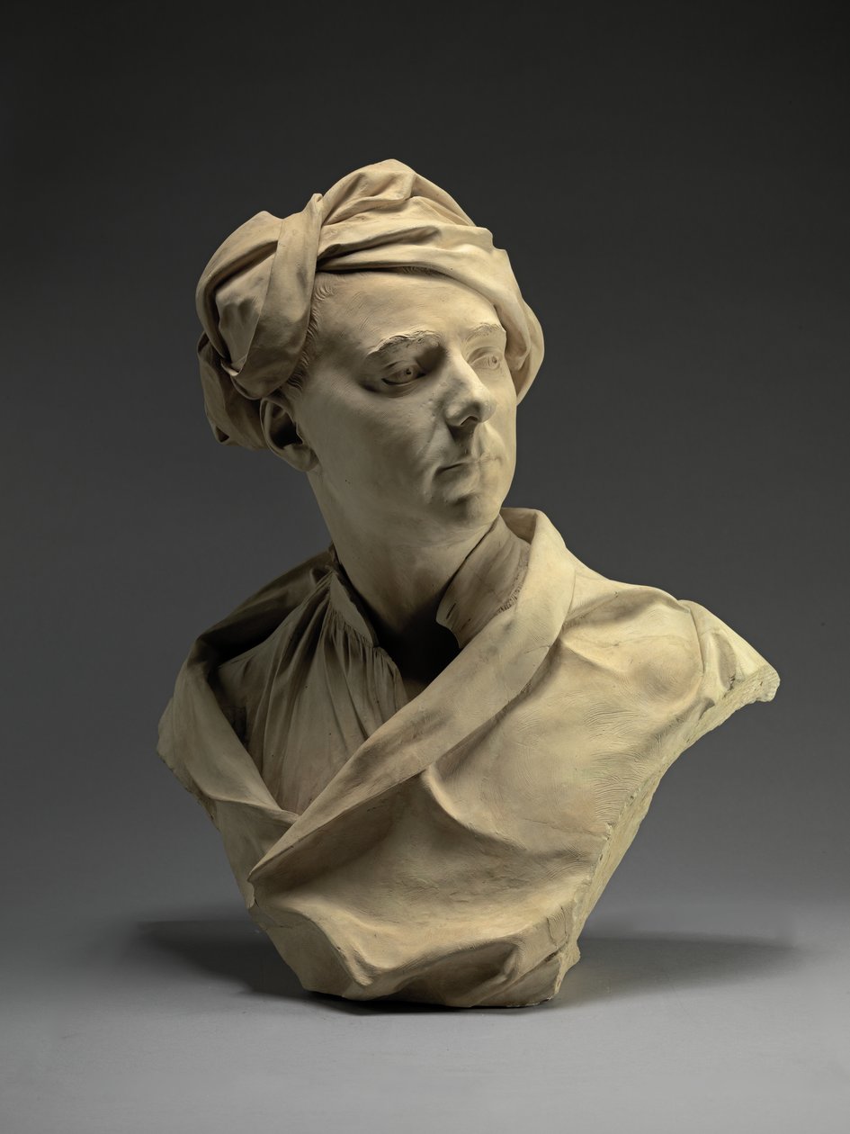 Miehen rintakuva, luultavasti Francis Hayman, n. 1750 (terrakotta) tekijältä Louis Francois Roubilliac