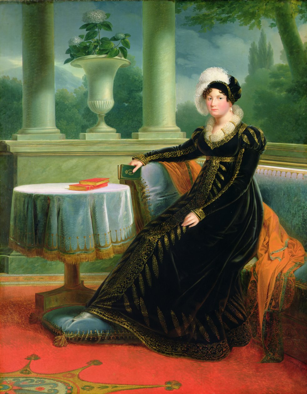 Catherine de Würtemberg (1783-1835) Westfalenin kuningatar, n. 1808 tekijältä Louis Francois Aubry