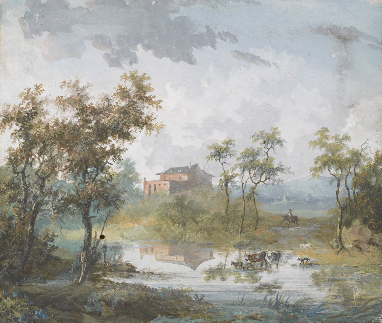 Rustic River Ford tekijältä Louis Gabriel Moreau