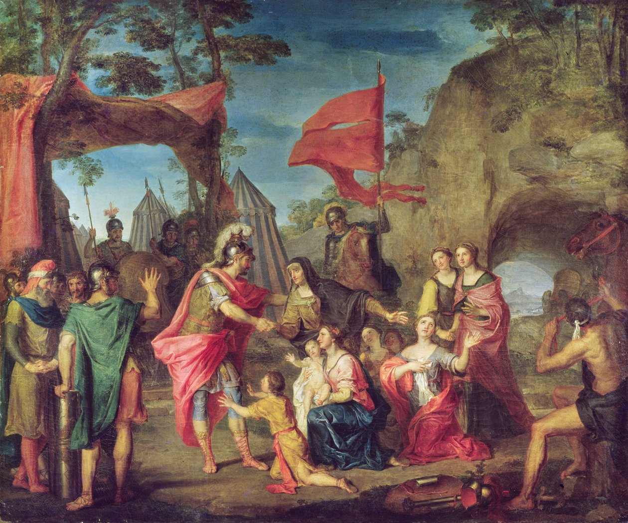 Coriolanus Volscian leirillä, 1747 tekijältä Louis Galloche