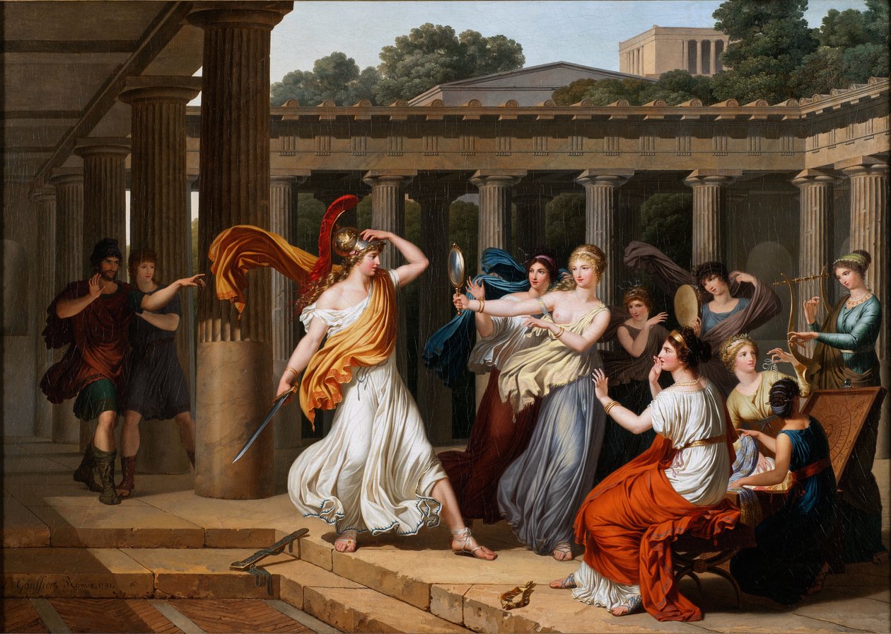 Odysseus tunnistaa Achillesin Lycomedesin tyttäristä tekijältä Louis Gauffier