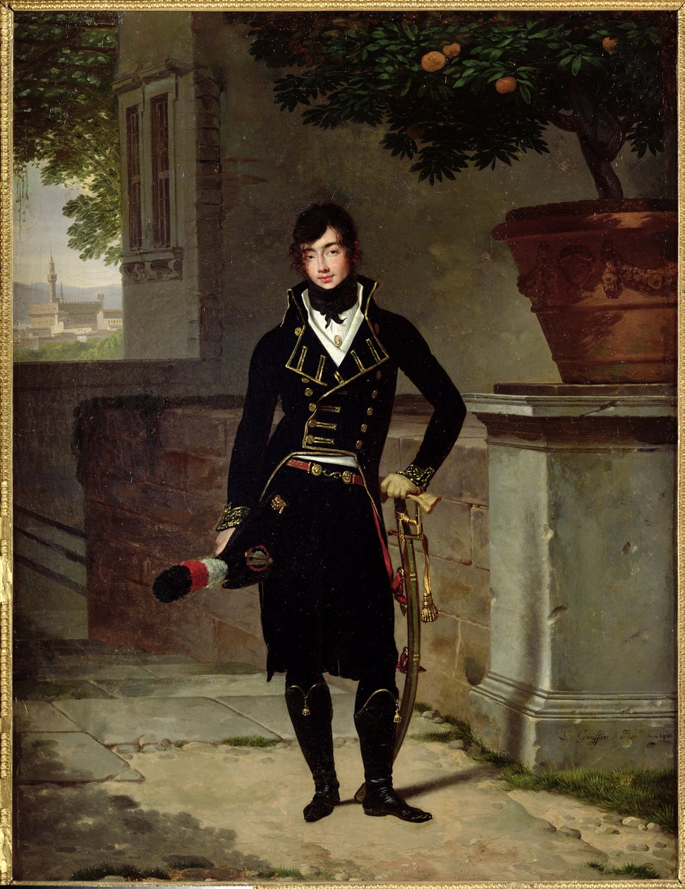 Sisalpiinien tasavallan upseerin muotokuva, 1801 tekijältä Louis Gauffier