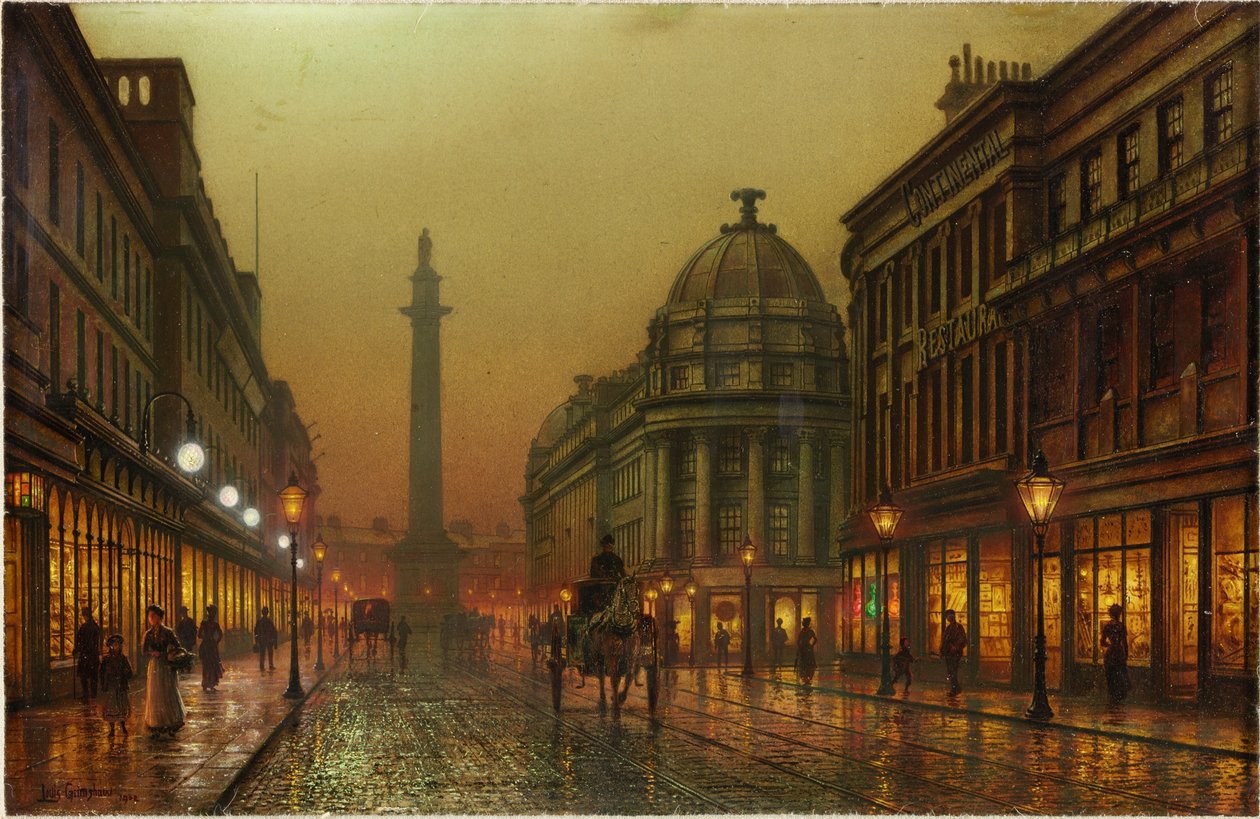 Grainger Street, Newcastle upon Tyne, 1902 tekijältä Louis Grimshaw