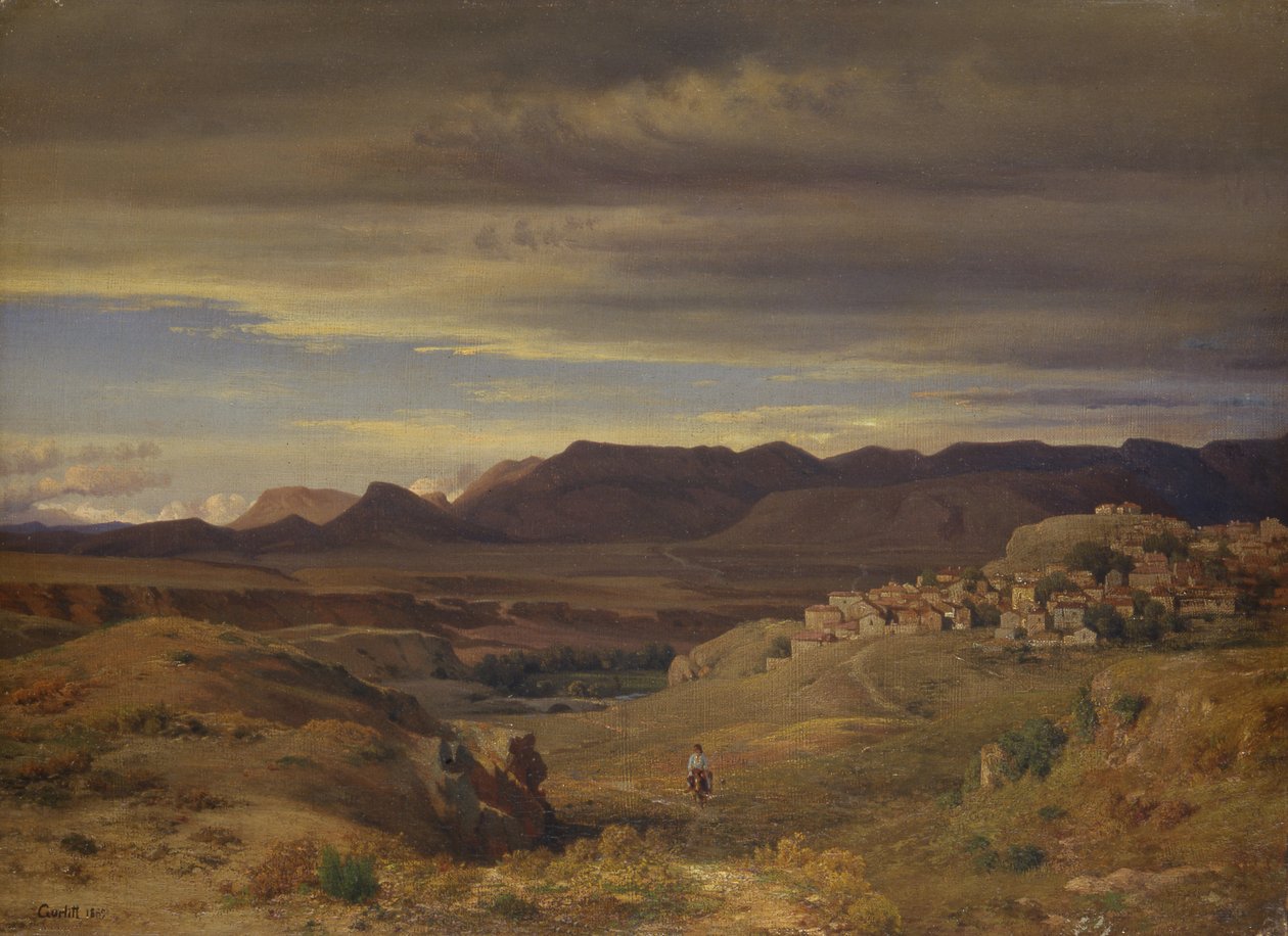 Maisema, 1869 tekijältä Louis Gurlitt