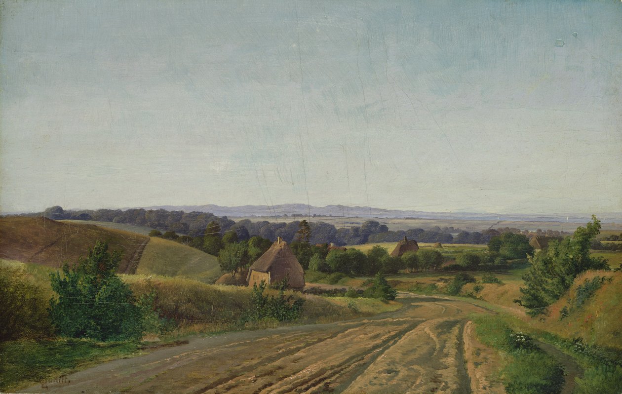 Maisema Esromissa Seelandissa, 1834 tekijältä Louis Gurlitt