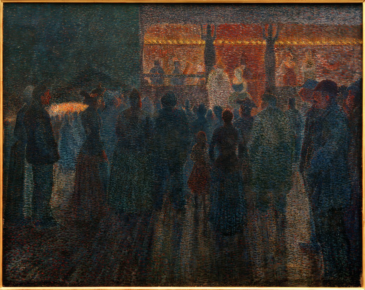 Kirmes bei Nacht tekijältä Louis Hayet