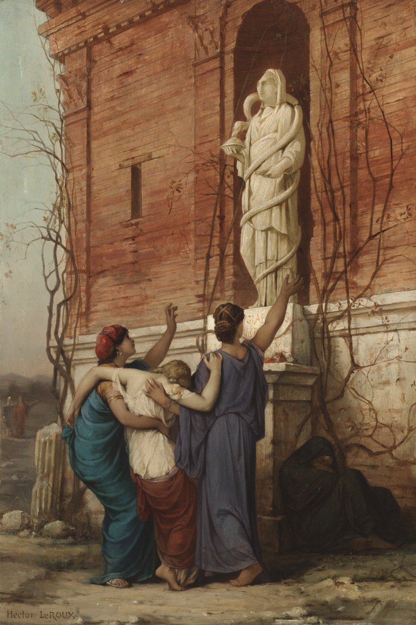 Rukous Jumalatar Hygieialle, 1862 tekijältä Louis Hector Leroux