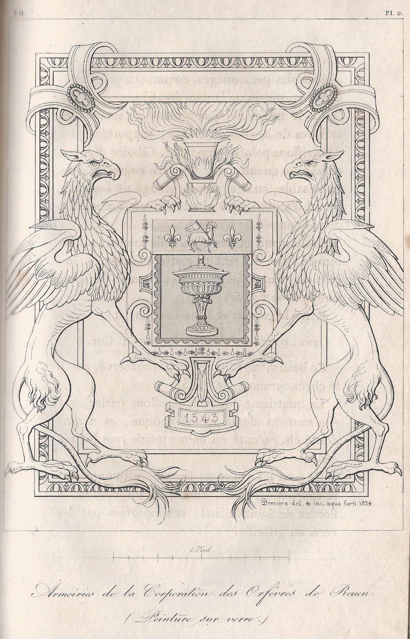 Armoiries de la Corporations des Orfèvres de Rouen tekijältä Louis Henri Brévière
