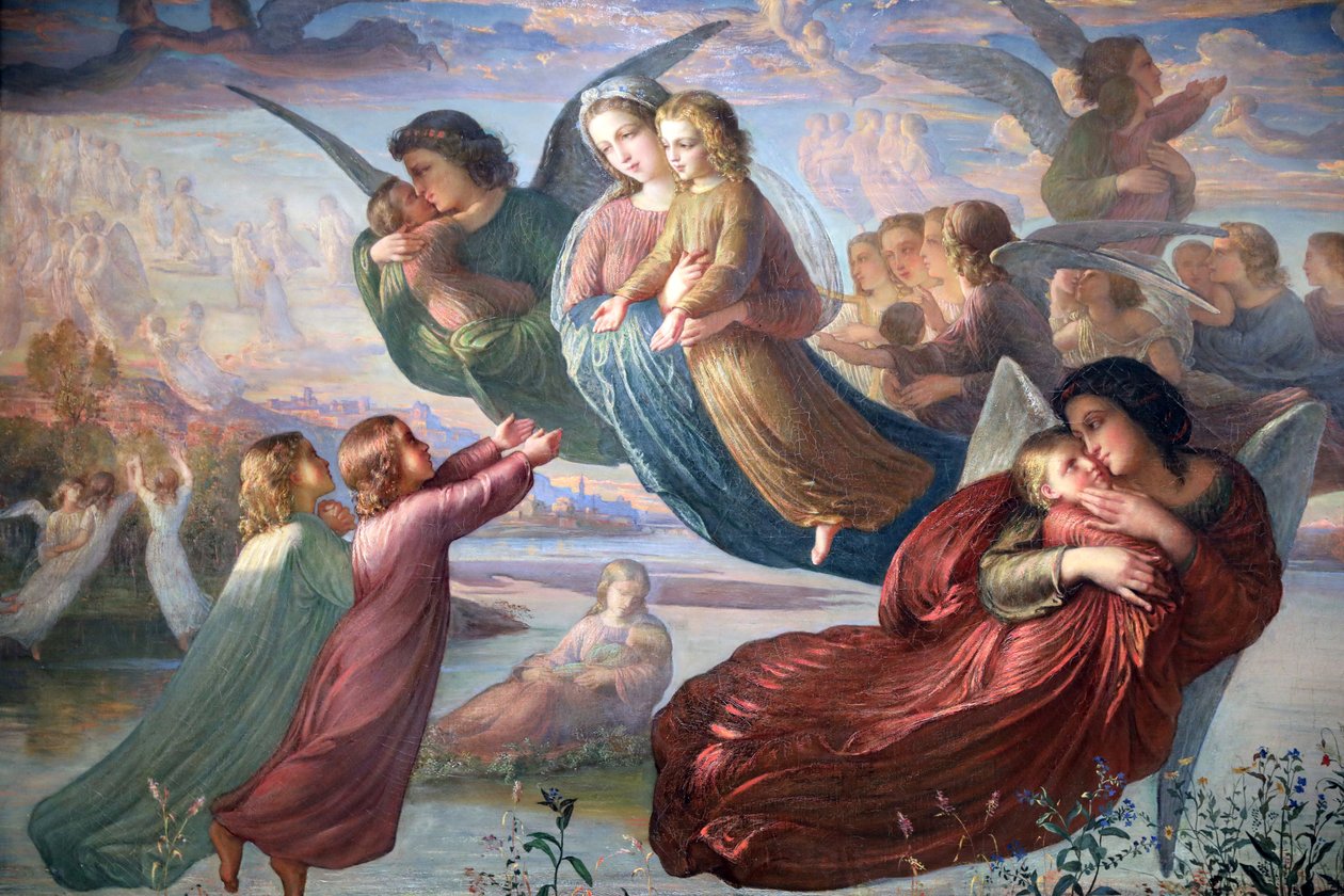 Sielun runo, Taivaan muisto, yksityiskohta, 1835-55 tekijältä Louis Janmot