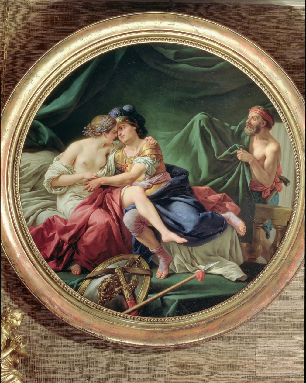 Vulcanin yllättynyt Mars ja Venus, 1768 tekijältä Louis Jean François Lagrenée