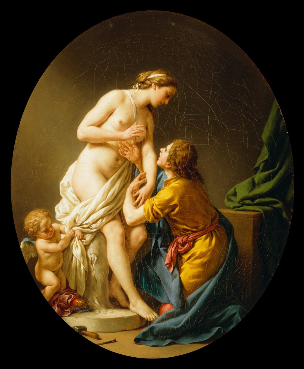 Pygmalion ja Galatea, 1781 tekijältä Louis Jean François Lagrenée
