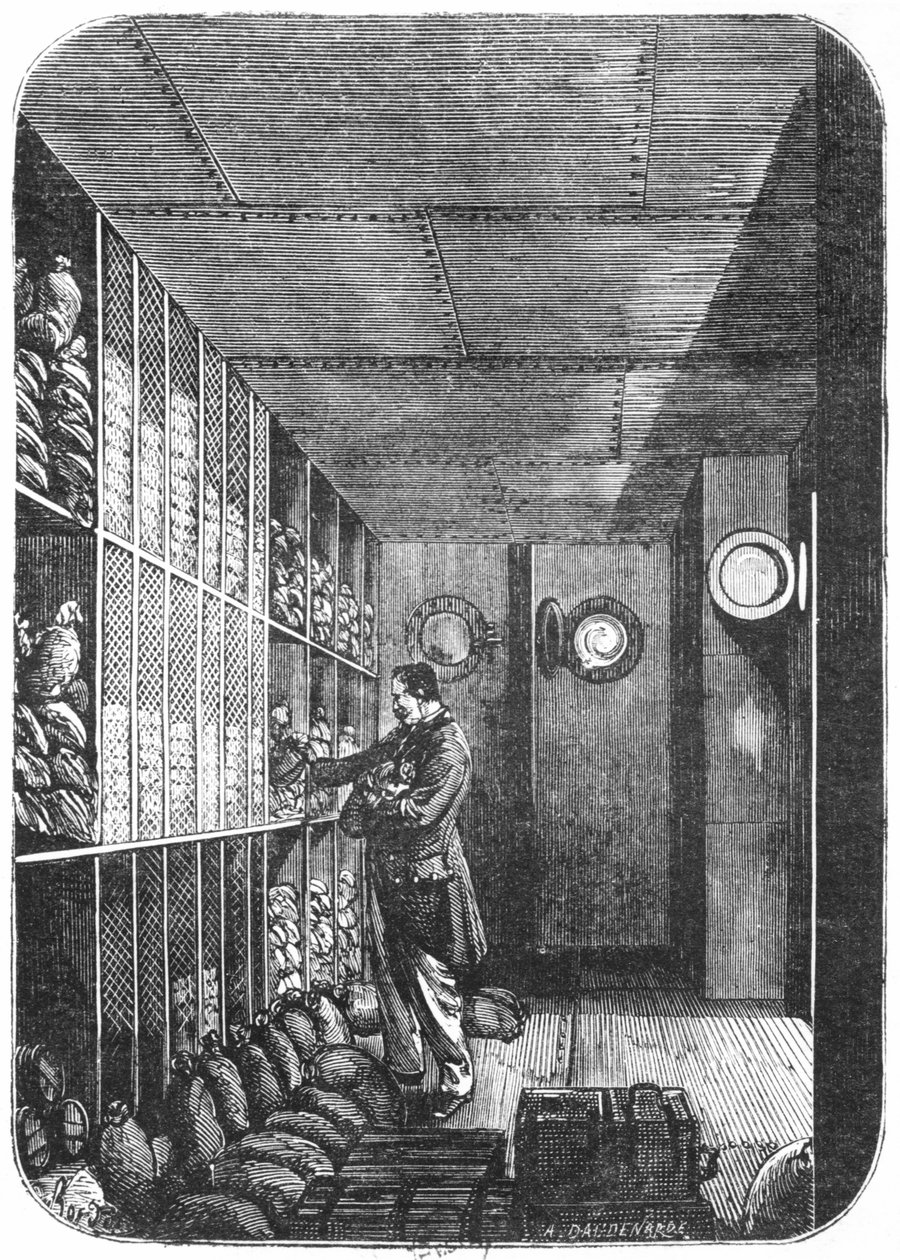 Kassakaapit Bank of Francessa Pariisissa, 1897 tekijältä Louis Joseph Amedee Daudenarde