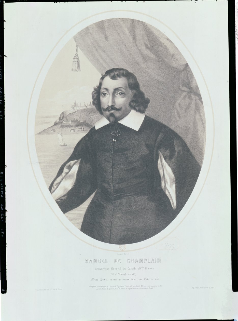 Samuel de Champlain (1567-1635) 1854 tekijältä Louis Joseph Cesar Ducornet