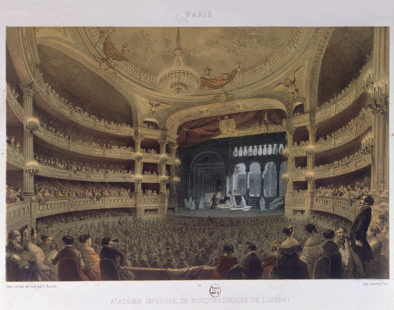 Academie Imperiale de Musique, Pariisi, n. 1855 tekijältä Louis Jules Arnout