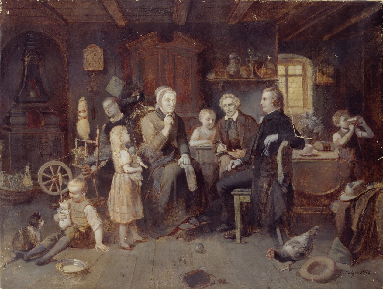 Grimmin veljekset Fairy Tale Ladysissa, n. 1894 tekijältä Louis Katzenstein