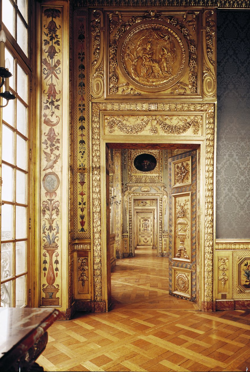 Näkymä enfiladista, 1650-58 tekijältä Louis Le Vau