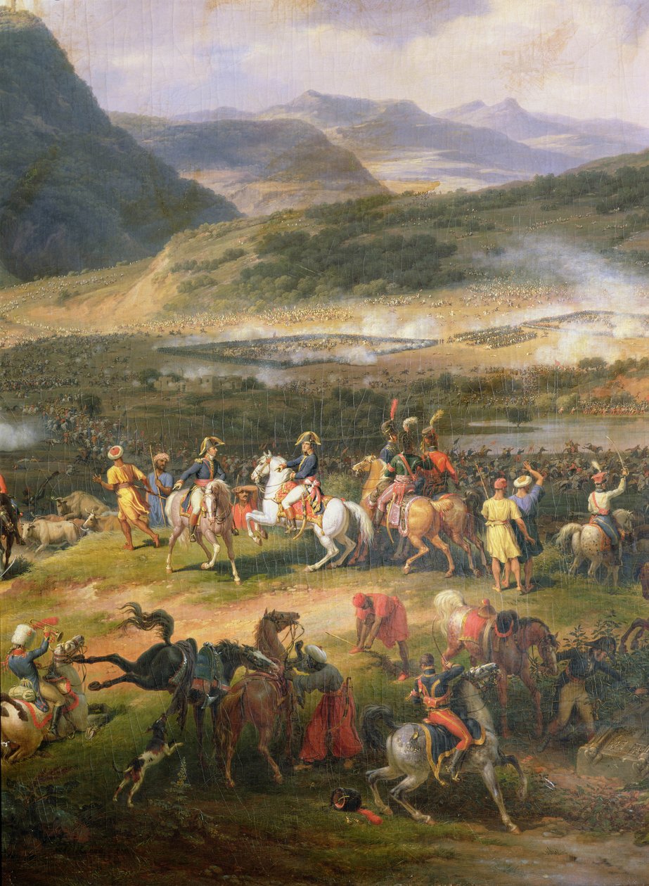 Thabor-vuoren taistelu, 16. huhtikuuta 1799, yksityiskohta Napoleonista ja hänen esikunnastaan, 1808 (yksityiskohta 174808) tekijältä Louis Lejeune
